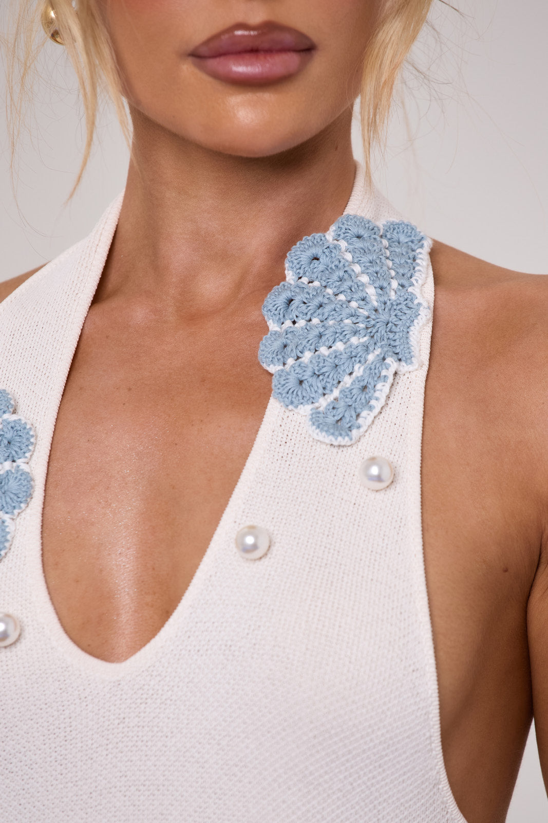 Ana | Off-White Crochet Shell Maxi