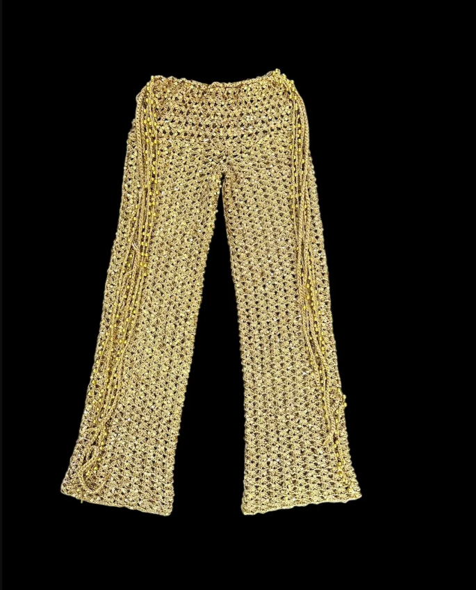 Esme | Gold Sequin Pants