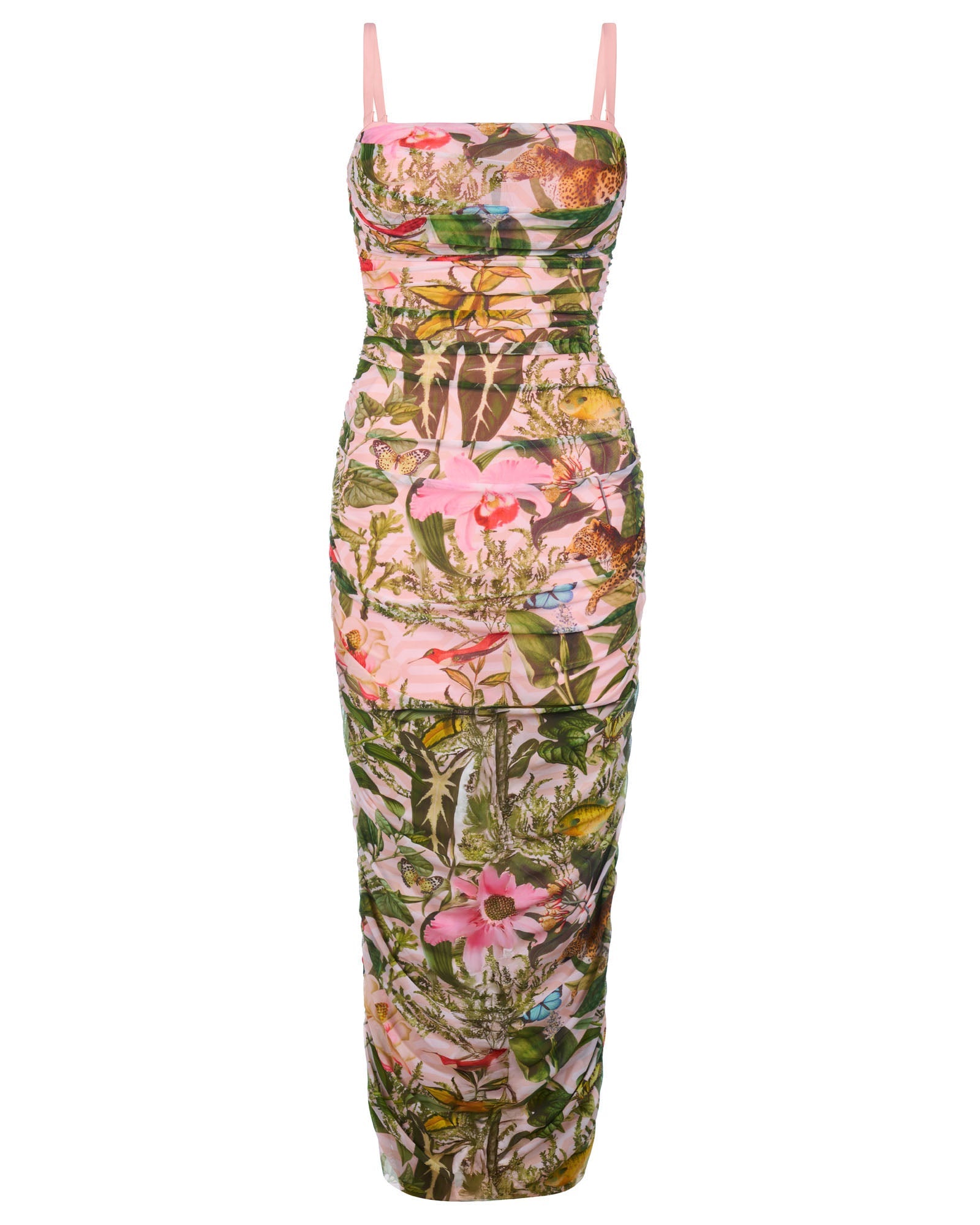 Sweetie Mesh Column Dress - Floral Ambrosia