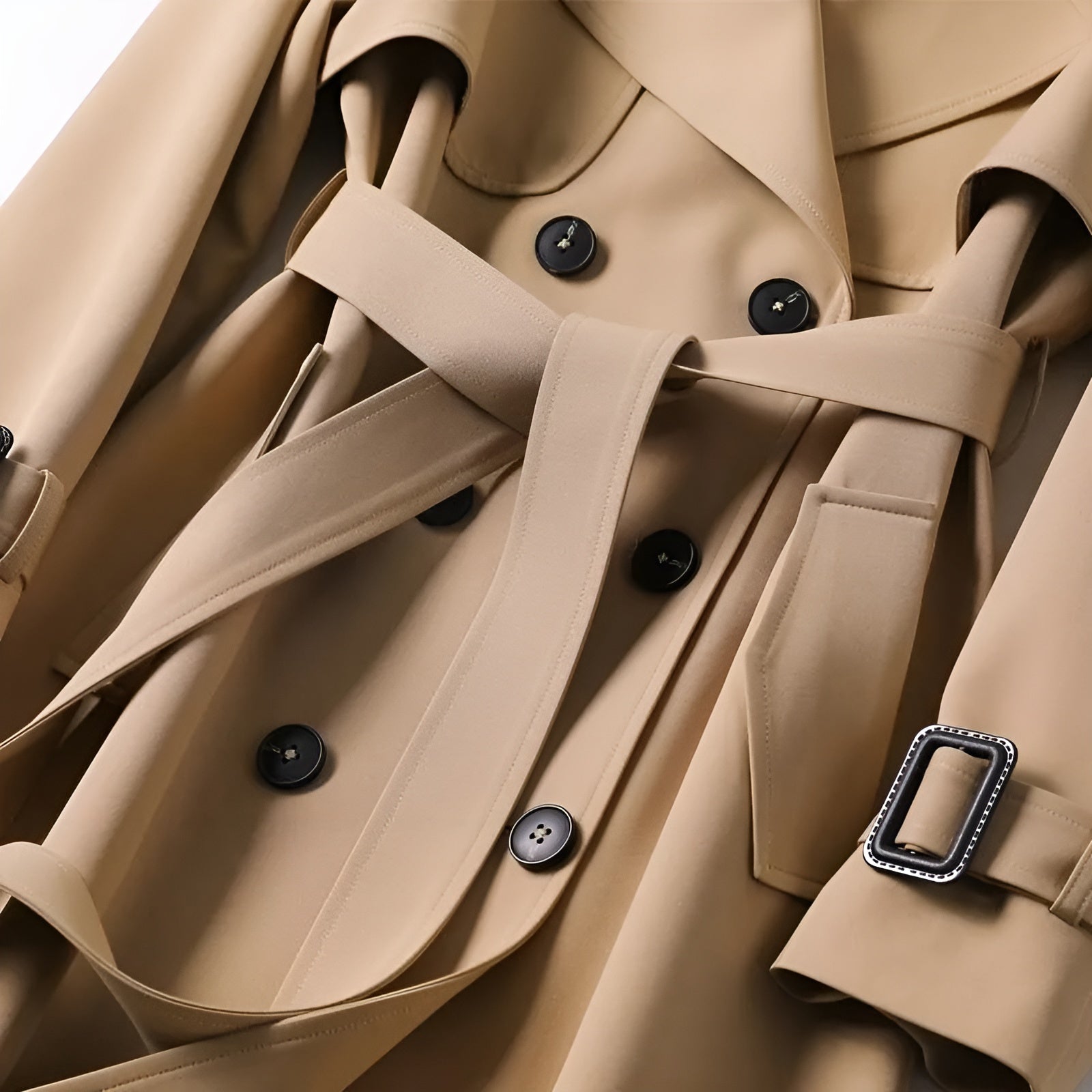 VESPERA – Women’s Double-Breasted Trench Coat