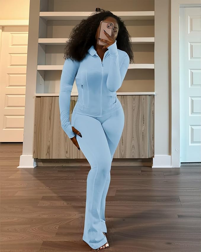 BBL Jacket + Flare Leggings Set