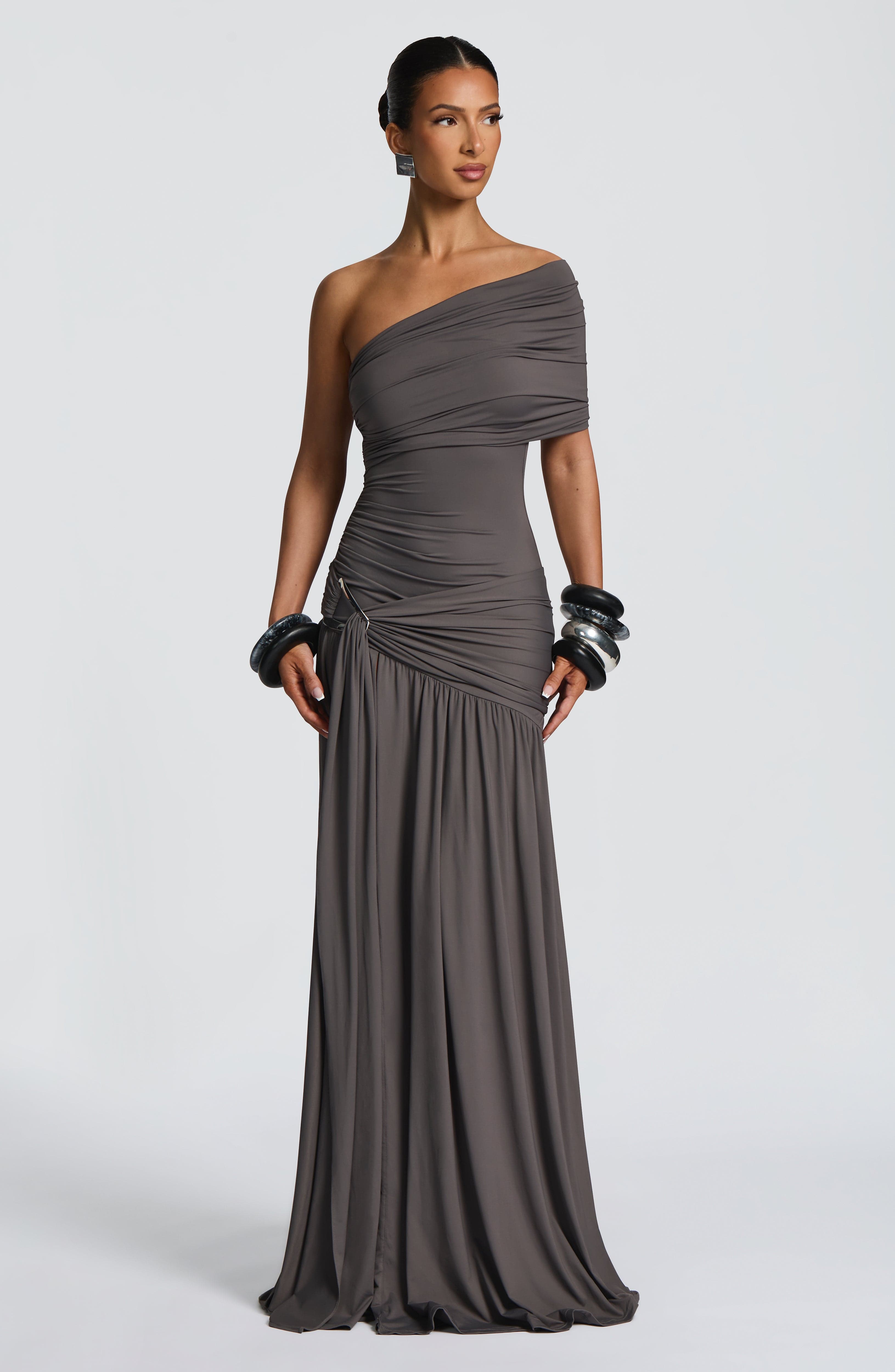 Monica Maxi Dress - Charcoal