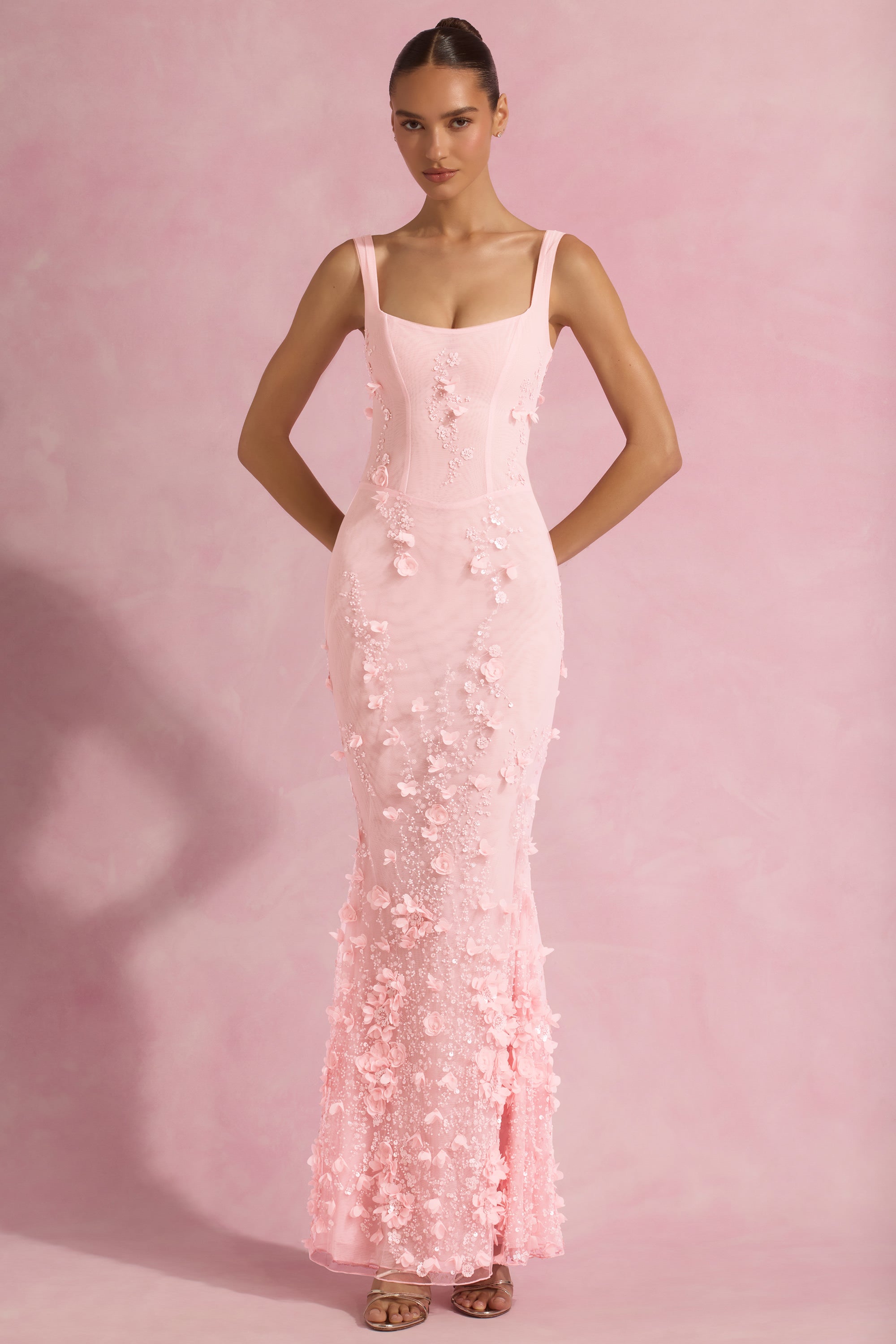 Victoria Embellished Gown Dress