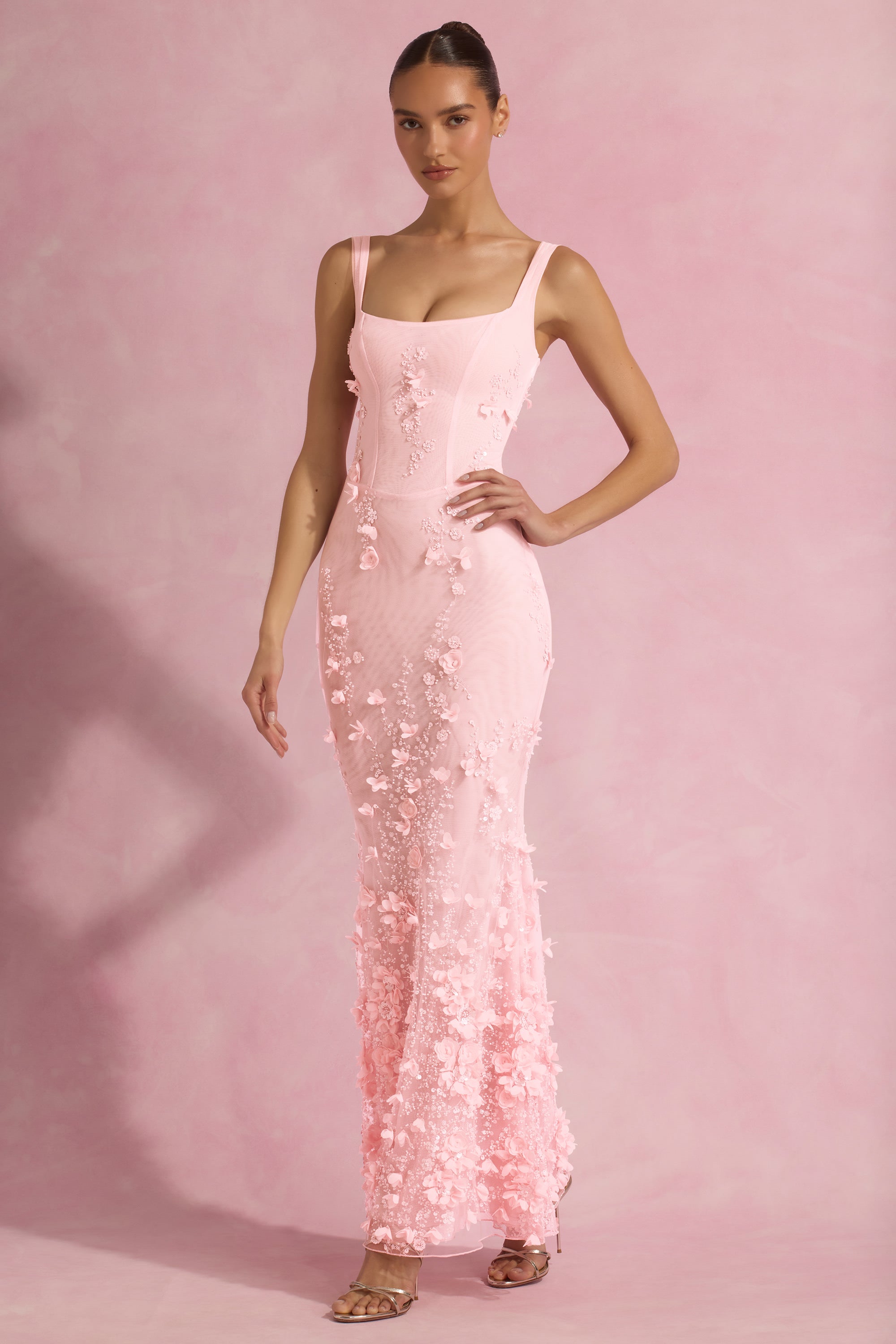 Victoria Embellished Gown Dress