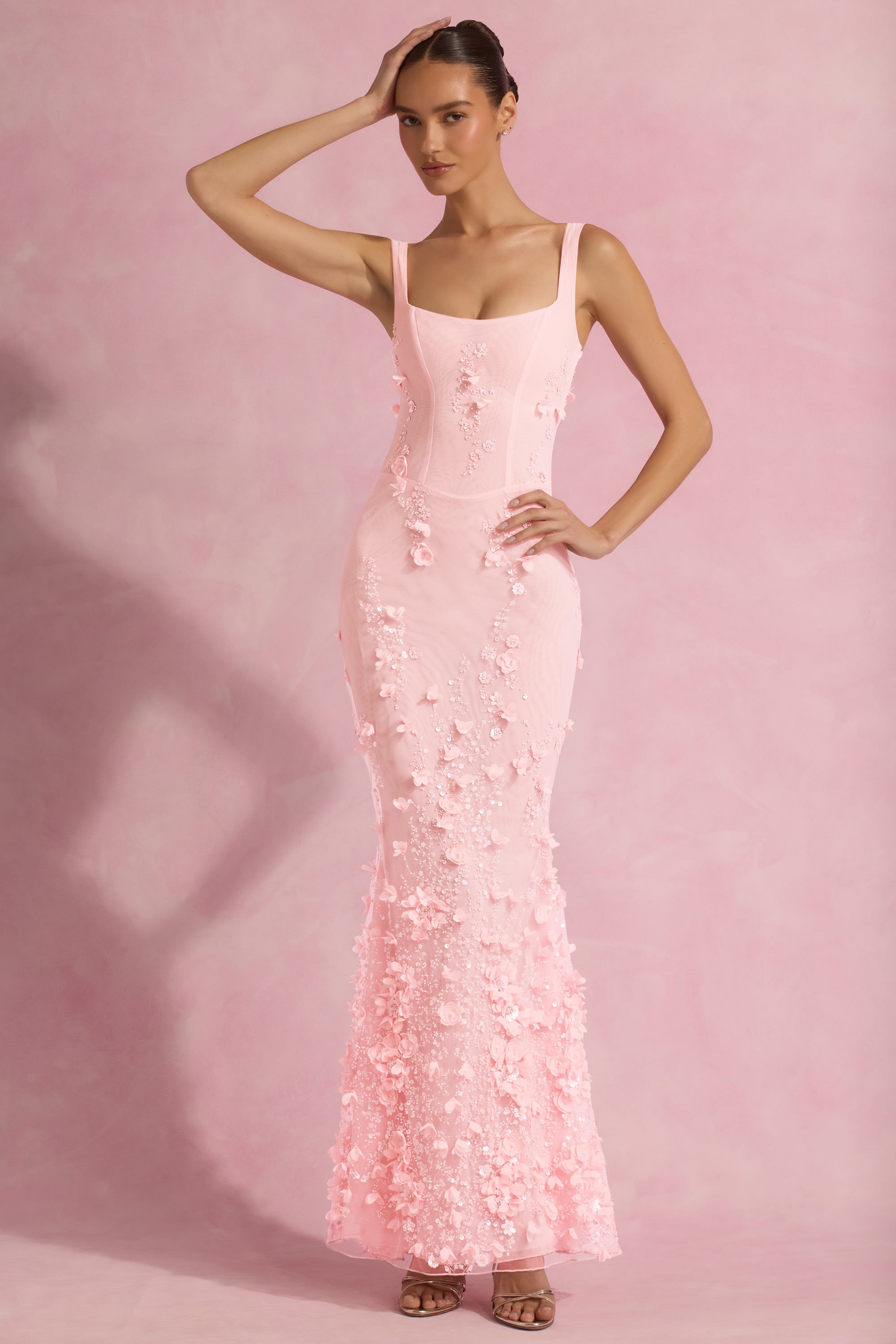 Victoria Embellished Gown Dress