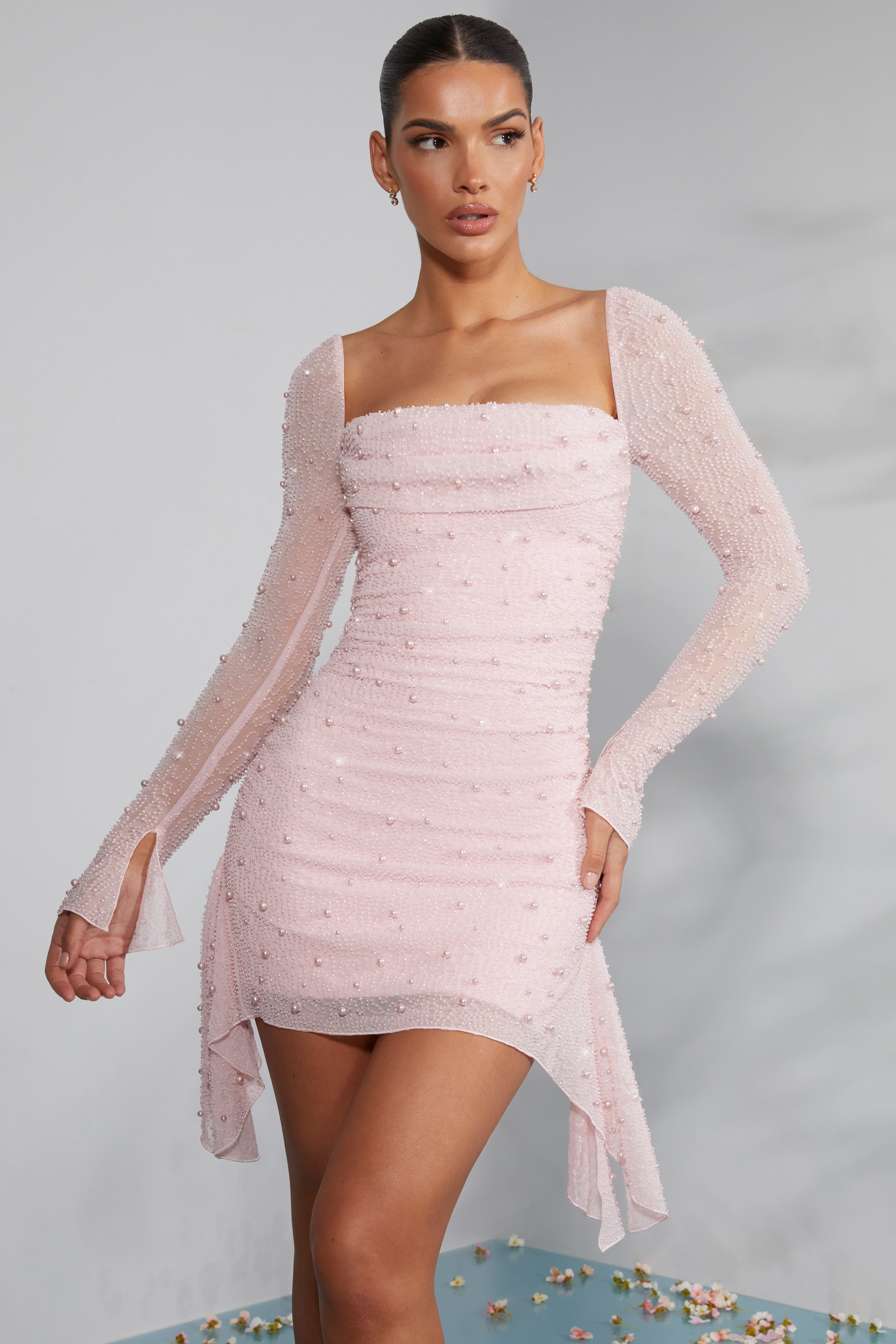 Rose | Glitter mini dress