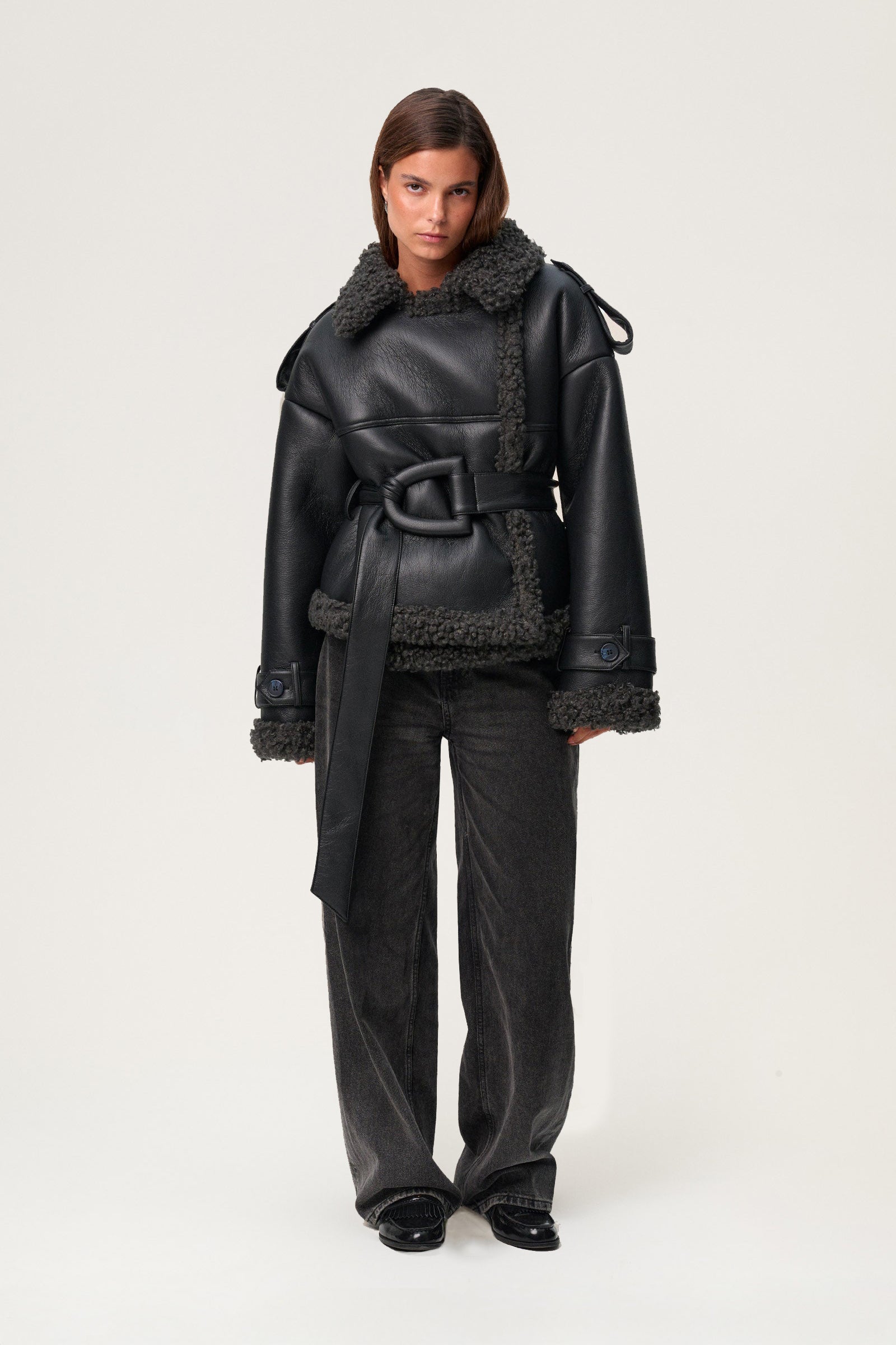 NEILE CROPPED TRENCH COAT