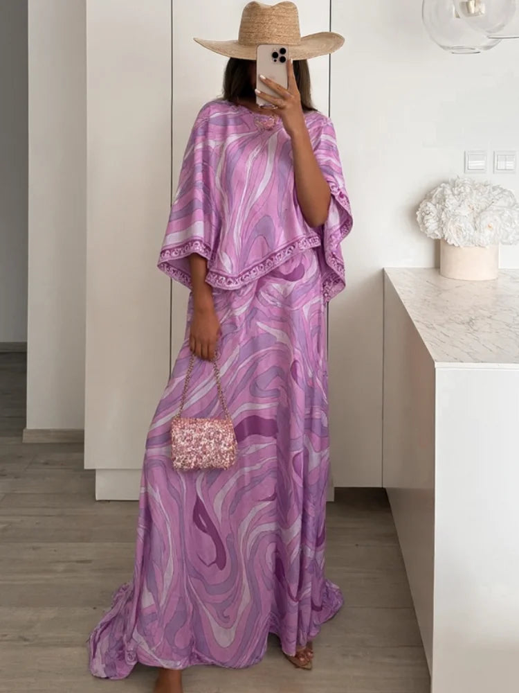 Amara | Elegant Embroidered Summer Maxi