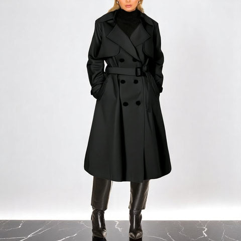 VESPERA – Women’s Double-Breasted Trench Coat